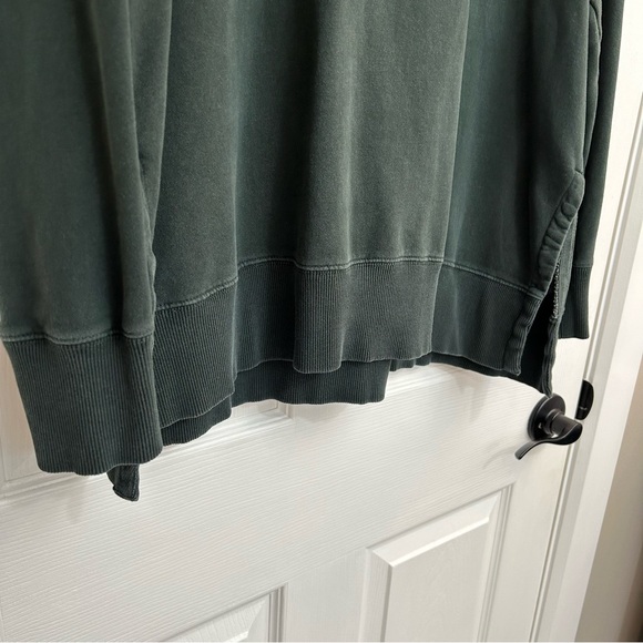 Forest Green Oversized Crewneck Sweater - Picture 2 of 11